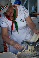 Pasta making demonstration